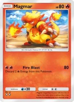 Pokémon-Karte Magmar 012/068