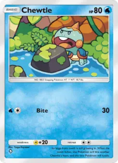 Pokémon-Karte Chewtle 022/068