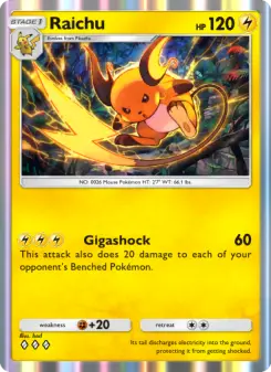 Pokémon-Karte Raichu 026/068