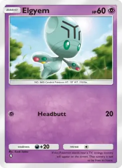 Pokémon-Karte Elgyem 034/068
