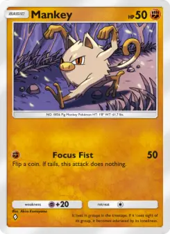 Pokémon-Karte Mankey 041/068