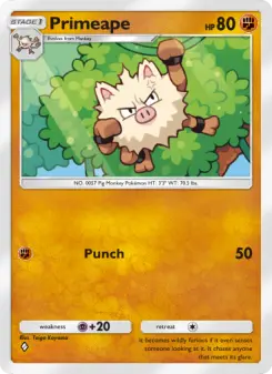 Pokémon-Karte Primeape 042/068