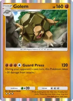 Pokémon-Karte Golem 045/068