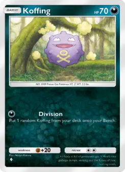 Pokémon-Karte Koffing 049/068