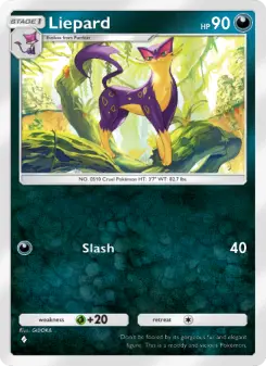 Pokémon-Karte Liepard 052/068