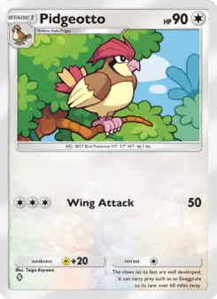 Pokémon-Karte Pidgeotto 058/068