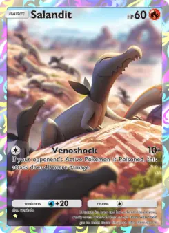 Pokémon-Karte Salandit 071/068