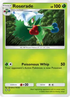 Pokémon-Karte Roserade 009/140
