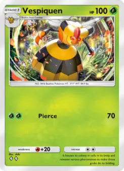 Pokémon-Karte Vespiquen 018/140
