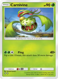 Pokémon-Karte Carnivine 019/140