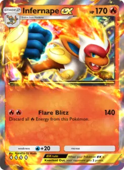 Pokémon-Karte Infernape ex 029/140
