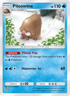 Pokémon-Karte Piloswine 032/140
