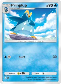 Pokémon-Karte Prinplup 036/140