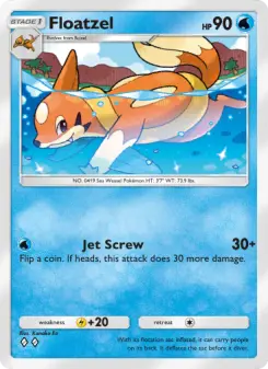 Pokémon-Karte Floatzel 039/140
