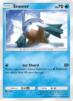 Pokémon-Karte Snover 044/140