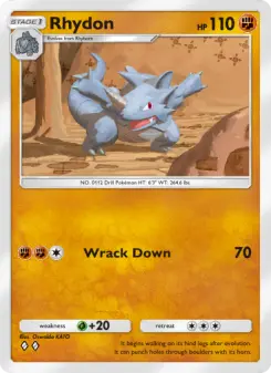 Pokémon-Karte Rhydon 081/140