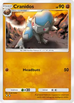 Pokémon-Karte Cranidos 088/140