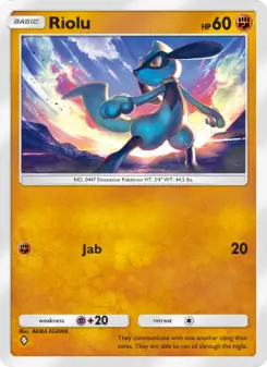 Pokémon-Karte Riolu 091/140