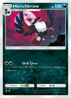 Pokémon-Karte Honchkrow 097/140