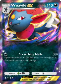Pokémon-Karte Weavile ex 099/140