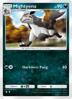 Pokémon-Karte Mightyena 101/140