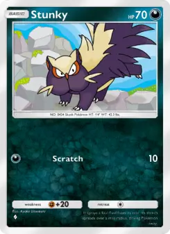 Pokémon-Karte Stunky 102/140