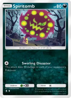 Pokémon-Karte Spiritomb 104/140