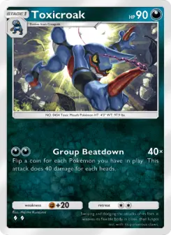 Pokémon-Karte Toxicroak 108/140