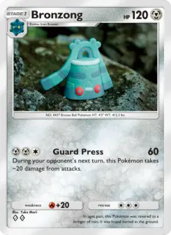Pokémon-Karte Bronzong 117/140