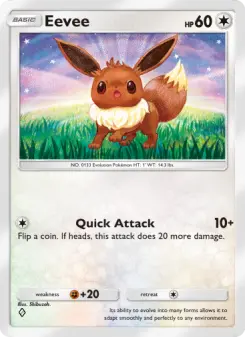 Pokémon-Karte Eevee 126/140