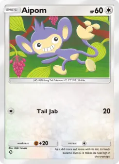 Pokémon-Karte Aipom 130/140