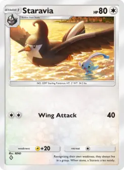 Pokémon-Karte Staravia 133/140