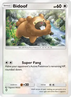 Pokémon-Karte Bidoof 135/140