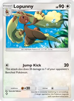 Pokémon-Karte Lopunny 138/140