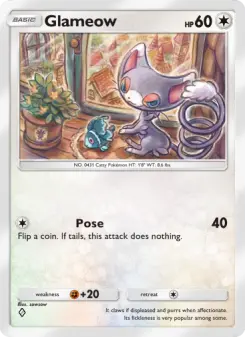 Pokémon-Karte Glameow 139/140