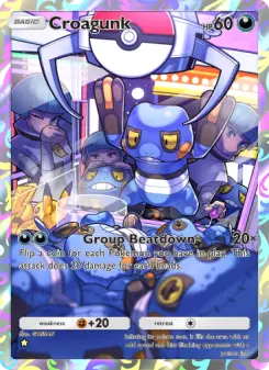 Pokémon-Karte Croagunk 173/140