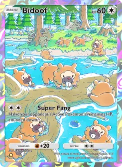 Pokémon-Karte Bidoof 177/140
