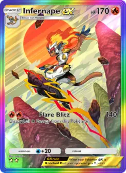 Pokémon-Karte Infernape ex 197/140