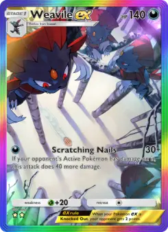 Pokémon-Karte Weavile ex 201/140