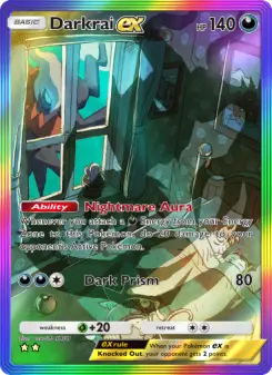 Pokémon-Karte Darkrai ex 202/140