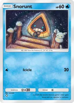Pokémon-Karte Snorunt 018/075