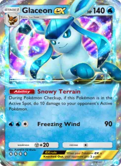 Pokémon-Karte Glaceon ex 022/075