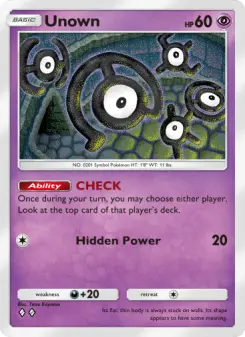 Pokémon-Karte Unown 034/075