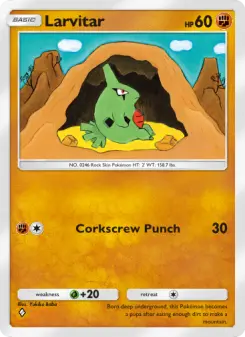 Pokémon-Karte Larvitar 039/075