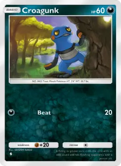 Pokémon-Karte Croagunk 051/075