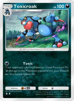 Pokémon-Karte Toxicroak 052/075