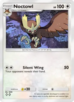 Pokémon-Karte Noctowl 065/075