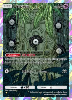 Pokémon-Karte Unown 078/075