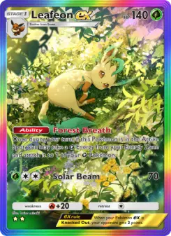 Pokémon-Karte Leafeon ex 091/075