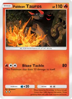 Pokémon-Karte Paldean Tauros 013/072